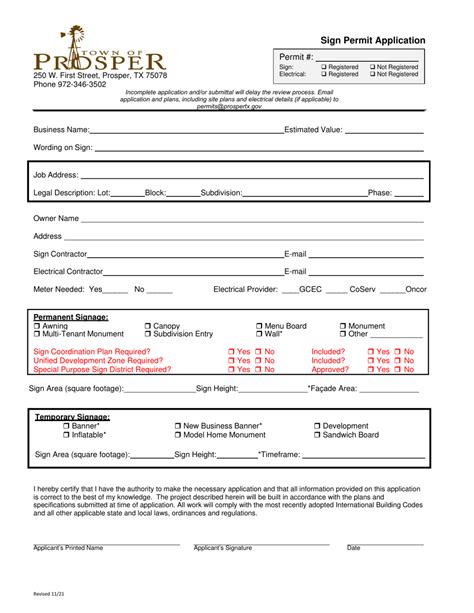 prosper tx permits and inspections.